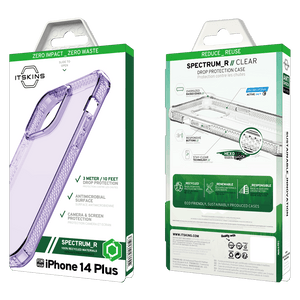 ITSKINS - Spectrum_R Clear Case for Apple iPhone 14 Plus - Light Purple