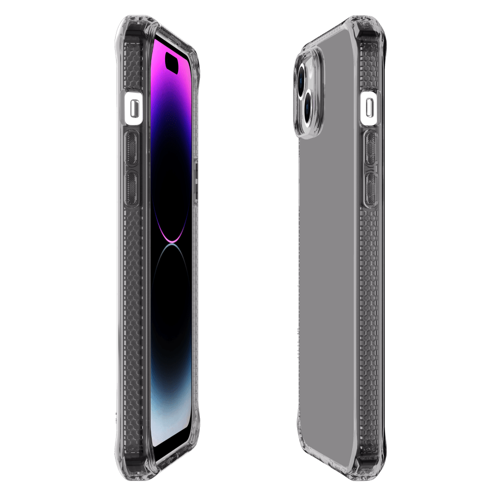 ITSKINS - Spectrum_R Clear Case for Apple iPhone 15 Plus / iPhone 14 Plus - Smoke