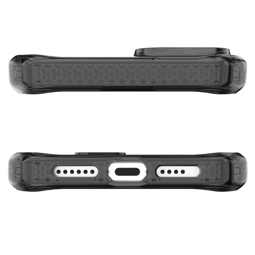 ITSKINS - Spectrum_R Clear Case for Apple iPhone 15 Plus / iPhone 14 Plus - Smoke