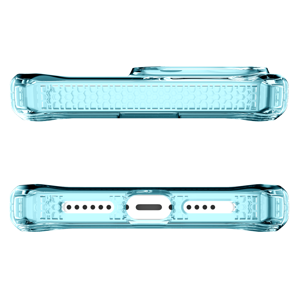 ITSKINS - Spectrum_R Clear Case for Apple iPhone 14 Plus - Light Blue