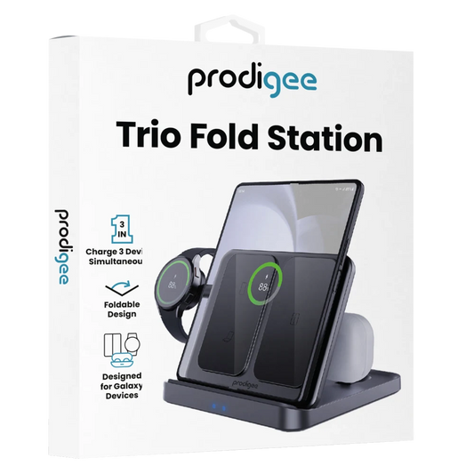prodigee - Trio Fold Station 3 in 1 Charger for Samsung Devices