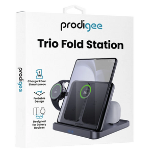 prodigee - Trio Fold Station 3 in 1 Charger for Samsung Devices