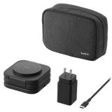 Belkin - Boost Charge Pro 3 in 1 Wireless Charging Travel Pad with Qi2