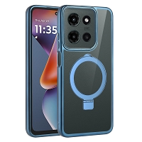 Moto G Power 2025/2026 Ring Kickstand Case Blue