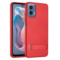 Moto G Play 4G 2024 Multi-Functional Kickstand Case Red