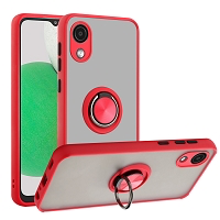 Moto G Play 4G 2024 Matte Ring Case Red