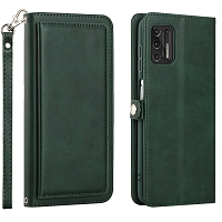Moto G Stylus 2021 Triple Layered Multi-Card Slot Wallet Case Green