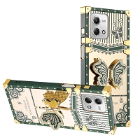 Moto G Stylus 5G 2023 Luxury Diamond Butterfly Stand Case Green