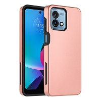 Moto G Stylus 5G 2023 Dual Layer Magnetic Hybrid Case Rose Gold
