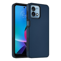 Moto G Stylus 5G 2023 Dual Layer Magnetic Hybrid Case Blue