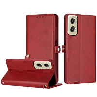 Moto G Stylus 5G 2024 Wallet Case Red