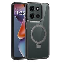 Moto G Stylus 5G 2025 Ring Kickstand Case Black