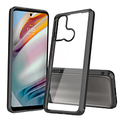 Moto G60 Hybrid Case with Air Cushion Technology - BLACK