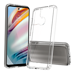 Moto G60 Hybrid Case with Air Cushion Technology - CLEAR