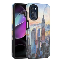 Moto G 5G 2022 Dual Layer Magnetic Hybrid Design Case Tall Buildings