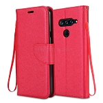 LG V40 ThinQ Wallet Case Red