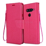 LG V40 ThinQ Wallet Case Pink