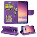 LG V50 ThinQ Wallet Case Purple