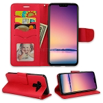 LG V50 ThinQ Wallet Case Red