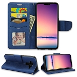 LG V50 ThinQ Wallet Case Blue