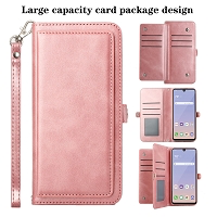 WDL LG Stylo 6 Triple Layered Multi-Card Slot Wallet Case Rose Gold