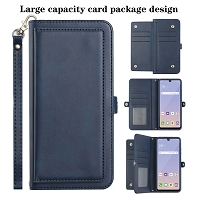 LG Stylo 6 Triple Layered Multi-Card Slot Wallet Case Black