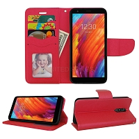 LG Tribute Royal/Aristo 4 Plus/K30 2019/Escape Plus/Arena 2 Wallet Case Red