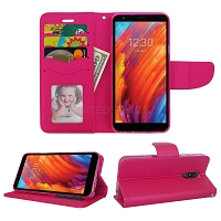 LG Tribute Royal/Aristo 4 Plus/K30 2019/Escape Plus/Arena 2 Wallet Case Pink