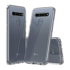 LG K41 Hybrid Case with Air Cushion Technology - Clear