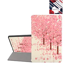 Old Style Notebook Design Case - PINK TREES for Galaxy Tab S9 / Tab S9 FE / Tab S10 FE / Tab S10 Lite