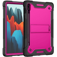 Samsung Galaxy Tab S8 Plus/S7 Plus/S7 FE DFAP Defender Case With Stylus Pen Slot Black/Pink