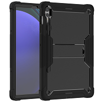 Samsung Galaxy Tab S10 Plus/S9 Plus/S9FE Plus Defender Case With Stylus Pen Slot Black