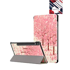 Old Style Notebook Design Case - PINK TREES for Galaxy Tab S10 Ultra / S9 Ultra / S8 Ultra (14.6")