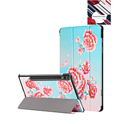 Old Style Notebook Design Case - ROSE for Galaxy Tab S10 Ultra / S9 Ultra / S8 Ultra (14.6")