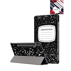 Old Style Notebook Design Case - Composition Book for Galaxy Tab S10 Ultra / S9 Ultra / S8 Ultra (14.6")