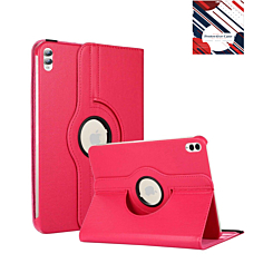 360 Degree Rotating Swivel Stand Case - HOT PINK for Galaxy Tab S10 Ultra / S9 Ultra / S8 Ultra (14.6")