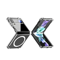 Galaxy Z Flip 4 Wireless Charging Clear Case (Full Bottom Close)