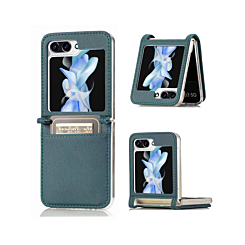 Galaxy Z Flip 5 Genuine Leather Case - GREEN