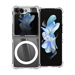Galaxy Z Flip 5 Wireless Charging Case - CLEAR (Full Bottom Close)