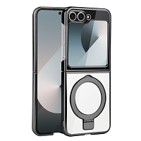 Samsung Galaxy Z Flip 7 FE 6/5 Magsafe Ring Kickstand Case Black