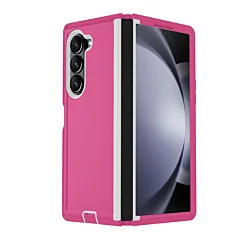 Heavy Duty Case for Galaxy Z Fold 6 (HOT PINK & WHITE)