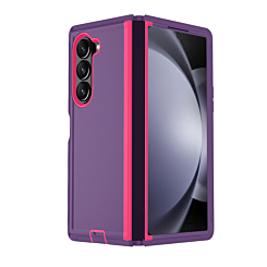 Heavy Duty Case for Galaxy Z Fold 6 (DARK PURPLE & PINK)