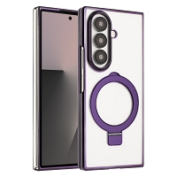 Samsung Galaxy Z Fold 7 Magsafe Ring Kickstand Case Purple