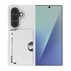 Shockproof Case with Card Holder Slot for Galaxy Z Fold 7 (WHITE)