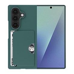 Shockproof Case with Card Holder Slot for Galaxy Z Fold 7 (GREEN)