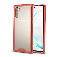 TPA Samsung Galaxy Note 10 Slim Fit Hard Clear Case Red