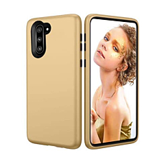 Galaxy Note 10 Plus Three Layer Protective Case - GOLD