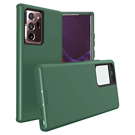 Galaxy Note 20 Silicone Design Heavy Duty Case - GREEN