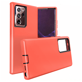Galaxy Note 20 Silicone Design Heavy Duty Case - ORANGE