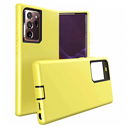 Galaxy Note 20 Silicone Design Heavy Duty Case - YELLOW